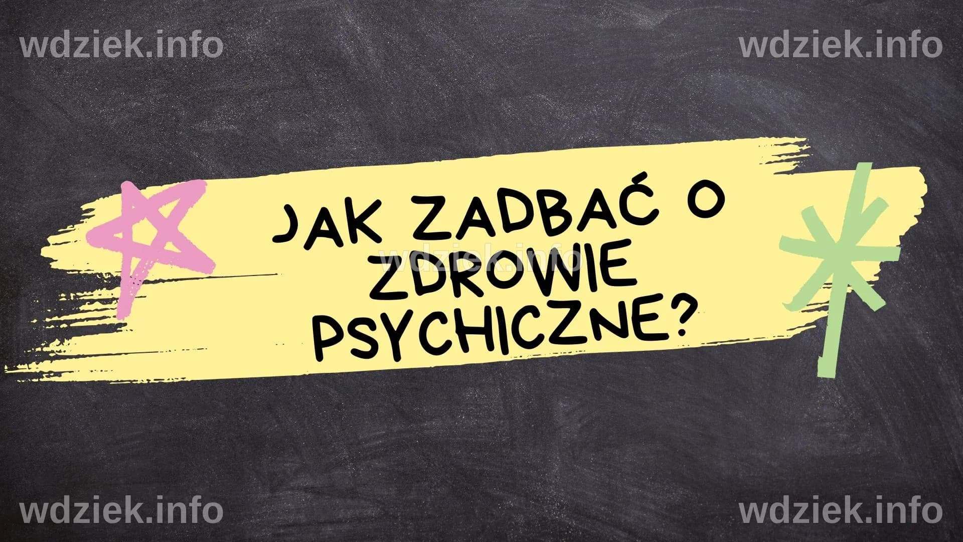 Prezentacja dla klas 4-8 "Jak zadbać o zdrowie psychiczne?" • Złoty ...