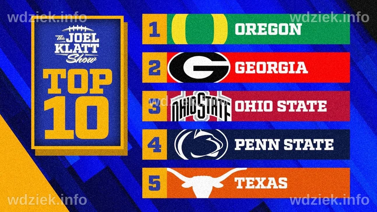 2024 college football rankings: Joel Klatt's top 10 teams after Week 8 ...