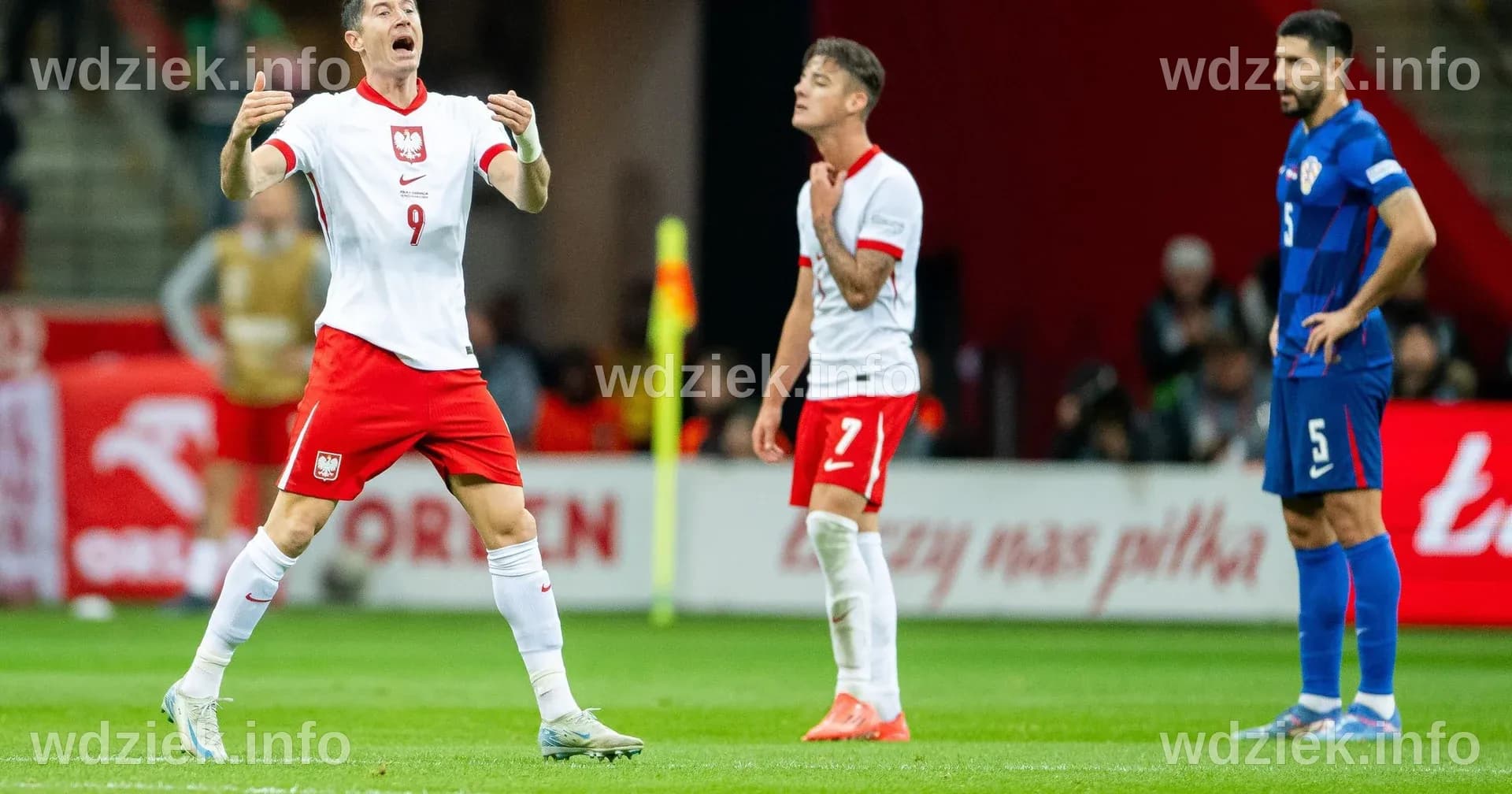 Sześć goli i czerwona kartka. Szalony mecz Polski z Chorwacją