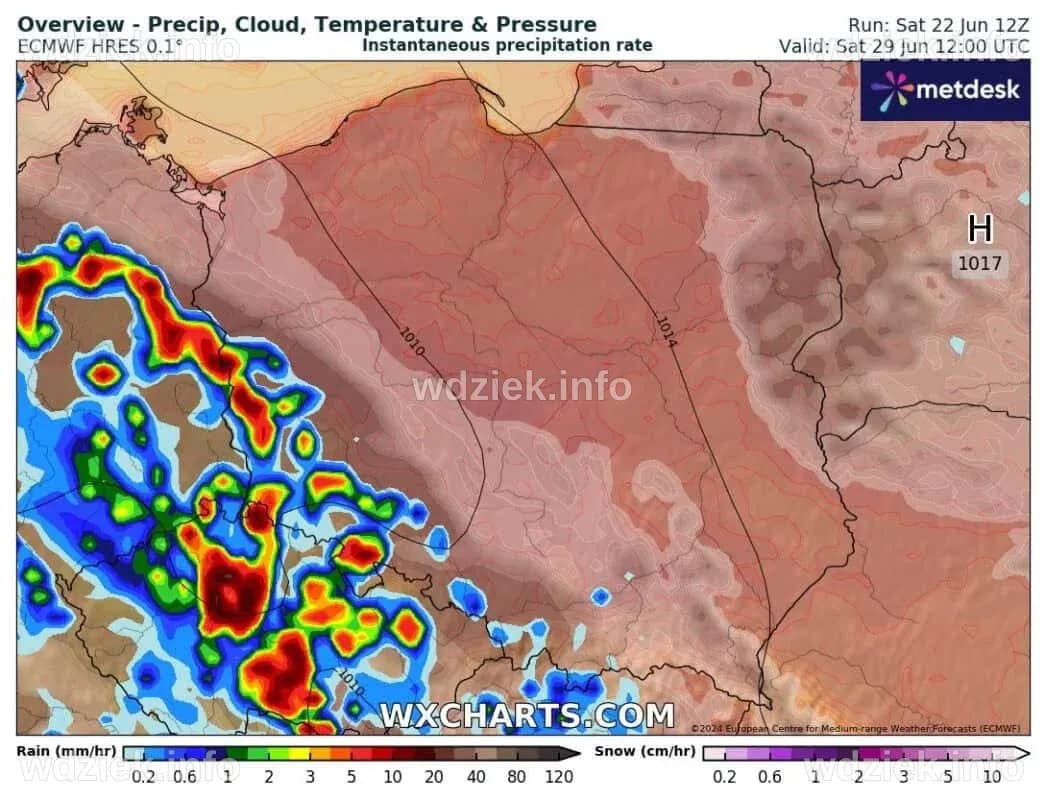 Kolejne, silne załamanie pogody z zachodu. Sprawdźmy, kiedy niż ...